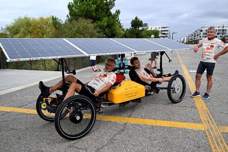 Vélo solaire Bernard Cauquil